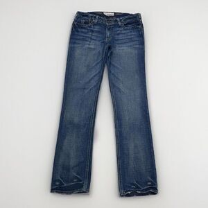 J & Company Jeans Womens 31 Straight Distressed Embroidered Measures 32 x 32